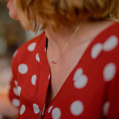 Lisa Angel - Silver Two Peas in a Pod Necklace