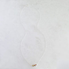 Lisa Angel - Silver Two Peas in a Pod Necklace