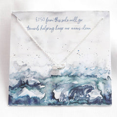 Lisa Angel Necklace - Silver Whale