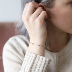 Lisa Angel Bracelet - Silver Knot Bangle