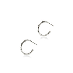 Matthew Calvin Small Beaded Hoops - Gold & Silver