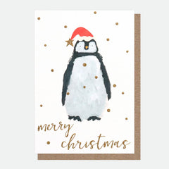 Caroline Gardner - Painted Penguin Small Christmas Cards Pack of 10