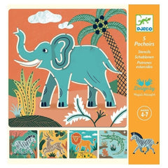Djeco Stencils Wild Animals