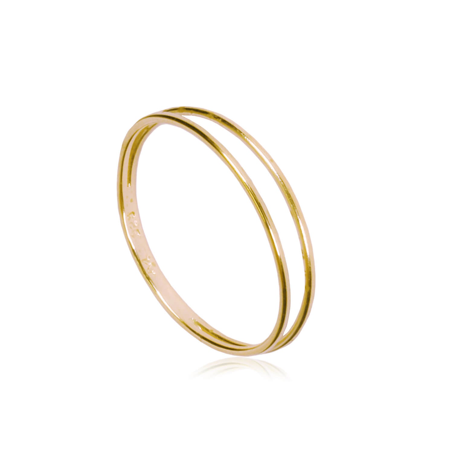 Matthew Calvin Strand Ring in Gold & Silver