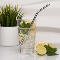 Uberstar - Silver Reusable Straws (4 Pack)