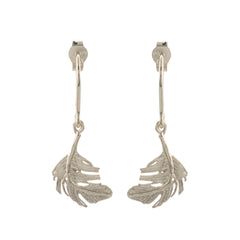 Alex Monroe Little Feather Hook Earrings