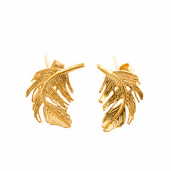 Alex Monroe Feather Stud Earrings