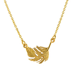 Alex Monroe Little Feather Inline Necklace