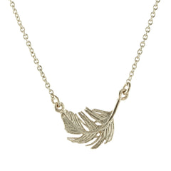 Alex Monroe Little Feather Inline Necklace
