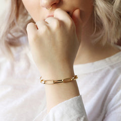Lisa Angel Bracelet - Gold Link Chain