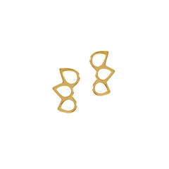 Matthew Calvin Triple Point Ring Stud Earrings