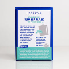 Uberstar - Stainless Steel Slim Hip Flask