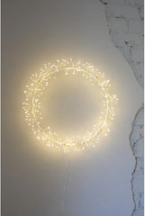 Lightstyle London - Starburst Wreath White 45cm Mains Powered