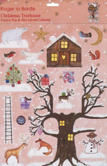 Roger La Borde Festive Pop & Slot Advent Calendar - Christmas Treehouse Pink