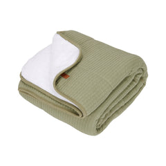 Little Dutch Knitted Bassinet Blanket - Olive