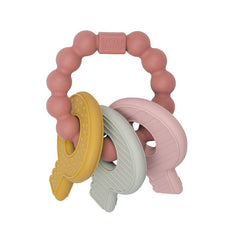 Little Dutch Teething Toy Keychain Pink