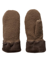 Numph Bernie Teddy Mittens - Sesame