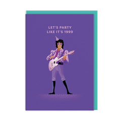Ohh Deer - Prince Let's Party Greeting Card