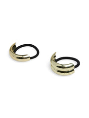 Pieces Mina Hair Elastic Pack of 2 - Gold/Black