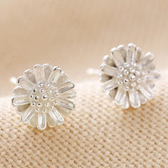 Lisa Angel Daisy Flower Stud Earrings - Sterling Silver