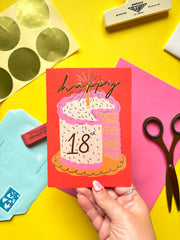 Kerrie Illustrates Age 18 Birthday Card