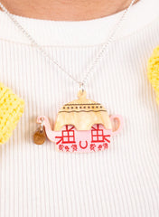 Cottage Teapot Necklace