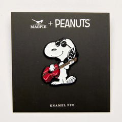 Magpie Gifts - Peanuts Music is Life Enamel Pin - Guitar