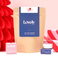 Lovely Skincare - Tap and Unwrap Bath Salts - Chocolate Orange