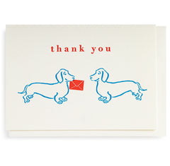 Archivist Thank You Dogs Note Card Pack of 5