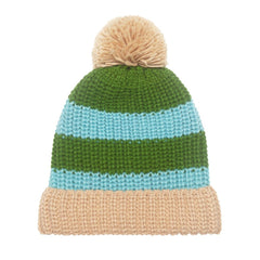 Rockahula Cosy Striped Knitted Green Hat 3-6 Years