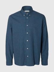 Selected Men Organic Cotton Jay Shirt - Set Sail/Multi