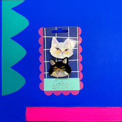 House Of Disaster - Catnip Set Of 2 Hairclips