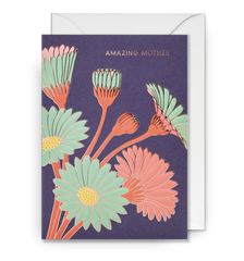 Lagom Design Amazing Mother Floral Greeting Card