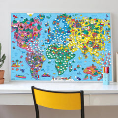 OMY-Maison Giant Poster - Atlas Flags of The World