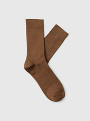 Selected Homme River Socks - Turkish Coffee/Monks Robe
