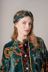 One Hundred Stars Dragon Green Headband