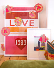 East End Press Hearts Sewn Garland