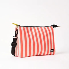 Roka Carnaby Canvas Crossbody Bag - Coral Stripe