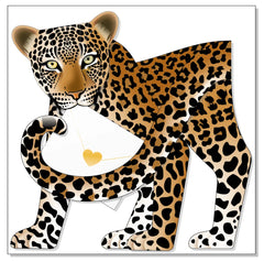 Special delivery Leopard 3D Greeting Card