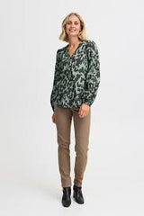 Fransa Lelu Blouse - Green Bay