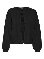 Vero Moda Hollykaris Bow Cardigan - Black