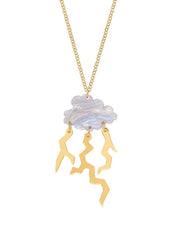 Tatty Devine Thunderstorm Cloud Necklace