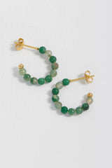Estella Bartlett- Gemstone Amelia Hoop Earrings