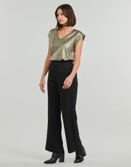 Pieces Nilana Cap Sleeve Top - Gold