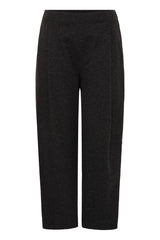 Fransa Minta Pants - Charcoal Grey Melange