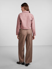 Pieces Denim Jacket - Dawn Pink