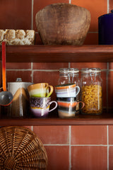 HKliving 70's Ceramics Cappuccino Mugs Solid - Set of 4
