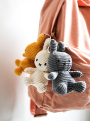 Miffy - Yellow Corduroy Keyring Bunny