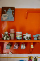 HKLIVING 70s Ceramics Coffee Pot - Tide
