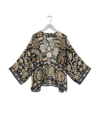 One Hundred Stars Susani Charcoal Kimono